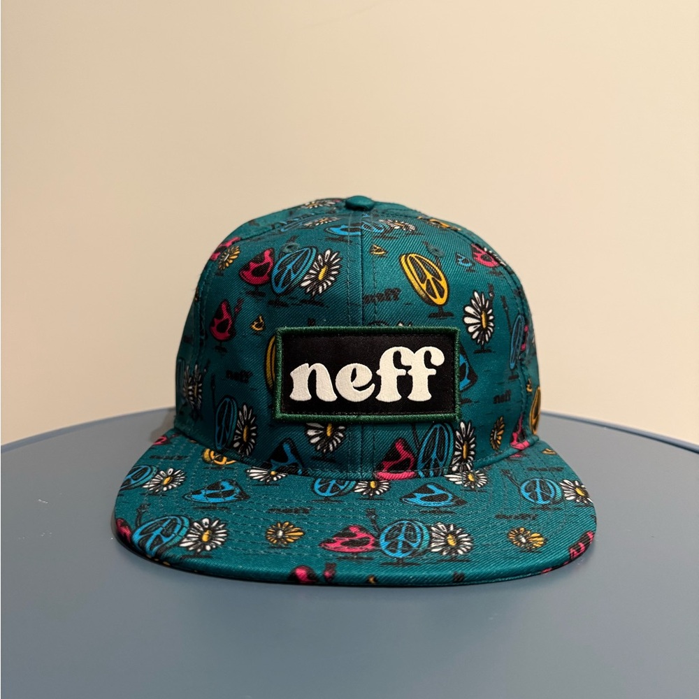Neff Peace Signs, Flowers, & Mushroom Snapback Hat
